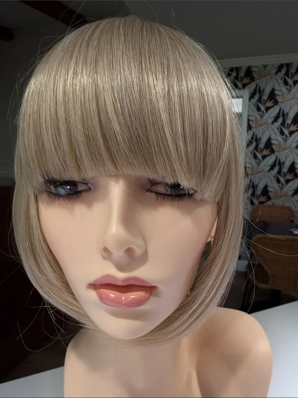 HAIR(2 pieces) 5” Side Part Topper & Curtain Bangs Blondes
